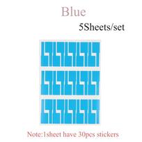 150/300pcs Useful Wire Waterproof Network Identification Tags Fiber Organizers Stickers Cable Labels blue-5sheet