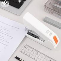 50-Page Heavy-Duty Stapler, Labor-Saving Stapler, Office Supplies, Compatible with 24/6 And 24/8 Staples, White