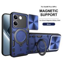 For Xiaomi Poco X8 Pro Case Armor Silicone Shockproof Slide Camera Lens Back Cover for Pocco Poko Little X8Pro Ring Holder Funda Poco X8 Pro
