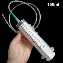 150ml Car Oil Pump Large Capacity Extractor Syringe with Scale for Cars Truck Oil Exchange Automobile Tools Mechanical Workshop 150ml