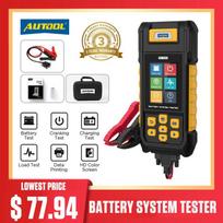 AUTOOL BT760 12V 24V Car Battery Tester Analyzer Automotive Batteries Charging Test Auto Diagnostic Tools with Thermal Print