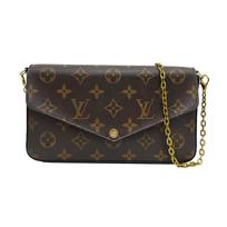[Pre-Owned] Felicie Pochette Classic Monogram Coated Canvas And Leather Three-In-One Chain Bag - Very Good #WFA4L2 ONE SIZE