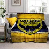 Oxford United Crest Blanket Outdoor Flannel Blanket for Camping, Hiking, Garden Parties, Picnic Essentials,gift for family and friends 75x90cm