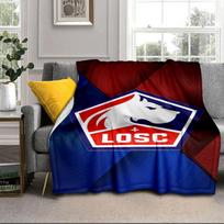 Losc Football Crest Portable Blanket/Soft Blanket Bedding Blanket Suitable for Travel Camping Living Rooms Offices Sofas Fan Gifts 75x90cm