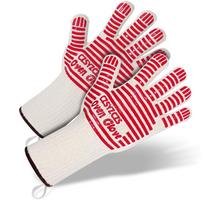 Long Wrist Protect Extreme Heat Resistant Gloves - Thick, Light-weight & Flexible, 2 Gloves - Use in Dutch Oven, Big Green Egg, Pizza Stone, Cast Iron
