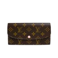 [Pre-Owned] Louis Vuitton Emilie Wallet 'Brown Monogram Canvas' - Very Good #19L539E ONE SIZE
