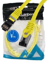 Przewód kabel internetowy lan rj45 patchcord kat.8.1 sftp żółty 1m