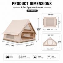 Aflyever Outdoor inflatable camping tent, double-layer tent, portable overnight camping equipment