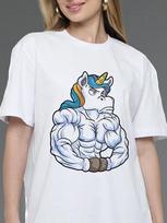 Unicorn deadlift T-shirt print (gym/powerlifting) L