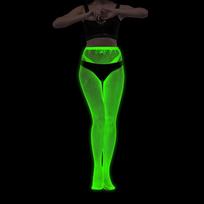 Fashion Spandex Glow In The Dark Stockings Nylon Noctilucent Fishnet Stockings Fishnet Noctilucent Stockings Women XXXS