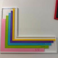 Color-Coded Paper Craft Alignment Guide Size Tabs Card Positioning Tool  Paper Crafting B