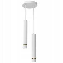 Lampa wisząca sufitowa tuba zwis metal gu10 led sopel 2-pkt