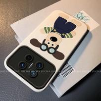 Full Coverage Shockproof Silicone Phone Case Honor Magic 7 Pro With Cartoon Dog In Overalls Design HONOR Magic7