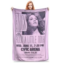 Stevie Nicks Tour Live In Concert Albumcover Blanket Flannel Throw Blanket for Couch Bedding Travel Throws Bedspread Quilt Size: 75*100cm, Weight: 230 GSM