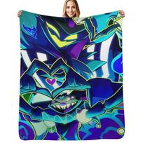 Helluva Boss - Asmodeus Throw Blanket Versatile Cozy Throw Blanket for All Occasions Size: 75*100cm, Weight: 230 GSM