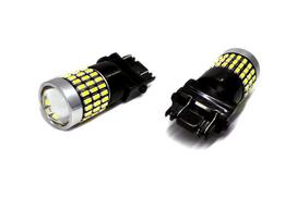2 szt żarówka LED 3157, P27/7W 12-24V CANBUS 2100lm biała z soczewką Off-Road