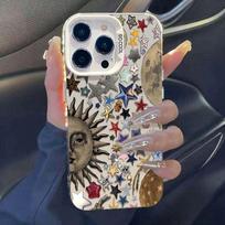 Color Star Sun for IPhone16/15 Pro Yuanqi 1411 Mobile Phone Case 12 for Apple 13 Protective Case 8 For  Apple 16E