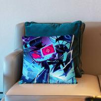 H-Hazbin VOX H-Hotel Trust Us Pillow Case Short Plush Sofa Decorative Gift Home Double-sided Printing Cushio 30cmx30cm
