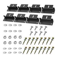 Roof Mounting Z-Style Solar Panel Bracket Kits 8PCS Photovoltaic Panel Z-Bracket Stand For Car Boat RV Yacht Black juoda