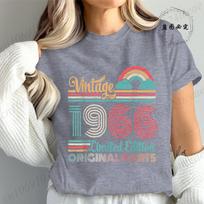 Stylish Women TShirts Casual Summer Fashion Top Vintage Ltd Edition Original Parts Years My Birthday Print Womens Tees S