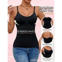 Breathable Seamless Tank Top Adjustable Straps Tummy Control Shapewear S juoda