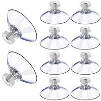 5pcs Suction Cups with Screw 32/41/53mm Plastic Sucker Pad Holder PVC Sucker with Screw Nut for kitchen Bathroom Window Car Rack 41mm gray