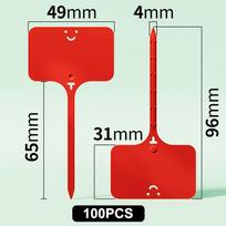 Garden Planting Tag Ring Hook Tree Markers Sign Plastic Waterproof Re-Usable Hanging Label Stakes For Flower Vegetables Nursery as the picture