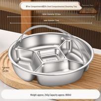 304 Stainless Steel Divided Steaming Plate