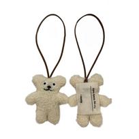 Cartoon Bear Name Tag Keychain Cute Keychains On Backpack Small Bear Toy Keyring Accessories for Girl Bag Keys Ornaments 1