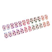 Stylish Artificial Nail French Tip Short Press on Nail With Heart Designs Almond Valentine's Day False Nail for Women 1