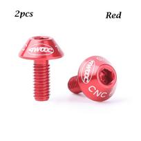 Durable Aluminum Alloy Bike Accessory Cage Holder Screw Water Bottle Bolts Stainless Steel Screw raudona