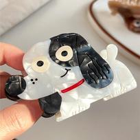 Korean Style Puppy Hair Claw Lovely Geometry Shark Clip Funny Cartoon Animal Hair Clip  Female Style2