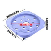 5 Gallon Rotating Bucket Trolley Wide Anti-Slip Bucket Mover Rolling Trolley for Detailing Garage Waxing Construction For Home pilka spalva