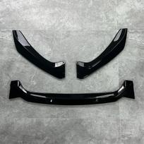 3 PCS For BMW F20 F21 LCI Maxton Style Front Bumper Lip Splitter Spoiler 1 Series 118i 120i 120d M135i M140i M-Pack 2015-2019 Gloss Black