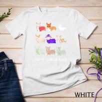 Funny Corgi Dog Halloween Happy Howl-o-ween Unisex T-shirt 8 M