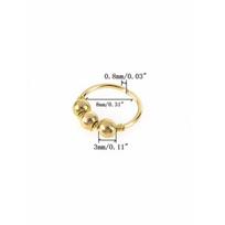Retro Helix Hoop Stud Nostril Hoop Tragus Septum Nose Ring Body Piercing Round Beads Lip Earring 8mm auksas