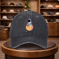 A Stylish Baseball Cap Featuring an Astronaut Print Perfect for Casual Outings This Adjustable Hat Is Suitable for All Seasons 1pc