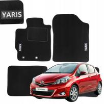 Dywaniki welurowe do toyota yaris iii 2011-2019r welurowe dywaniki haft b