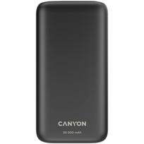 Canyon Powerbank Pb-301 Led 30000 Mah Pd 20W Qc 3.0 Czarny juoda