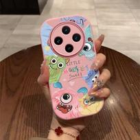 Full Coverage Shockproof Silicone Phone Case Vivo X100 Ultra X100S X90 Pro X80 Pink Monster Cartoon Design vivo X100 Ultra