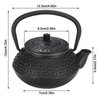 0.3L Tea Kettle Boiler Raindrop Japanese Tetsubin Teapot Teapots Iron Tea Set  For Restaurant