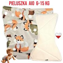 Pieluszka wielorazowa aio kieszonka bambus liski  nappime