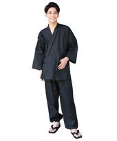 Samue All Season Relaxing Japanese Men's Japanese workwear Set, 100% Cotton, Loungewear, Size L Color Black juoda