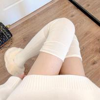 Women'S Thigh High Stockings Trendy Casual Over The Knee Long Socks Lolita Thermal Vertical Stripe Socks Female Tube Leggings about 61cm