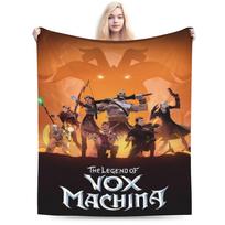 Cozy  L-Legend of V-Vox M-Machina Blanket Accessories Bedding Decorative Throw Blanket Ultra-Soft Fleece for Bedroom Size: 75*100cm, Weight: 230 GSM