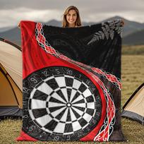 New Zealand Dart Tribe Pattern Blanket for Sofa Bed Travel Camping Living Room Office Conditioning Blanket for All Seasons Gifts Size: 75*100cm, Weight: 230 GSM