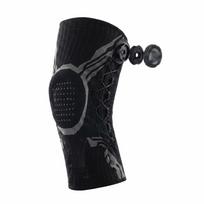 Adjustable Knee Brace with Knob Meniscus Support Sports Accessories Knee Protector  Basketball XL for 72.5-92.5kg-left black