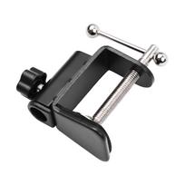 C shaped Arm Stand Clamp Desk Mounting Clamp with Adjustable Positioning Screw for Microphone juoda