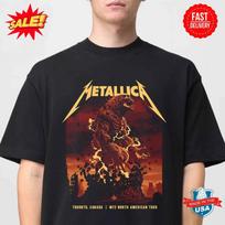 Metallica Inspired T-Shirt Toronto 2025 Rogers Centre April 24 M72 Day 1 Pop Up Unisex T-Shirt XXXL