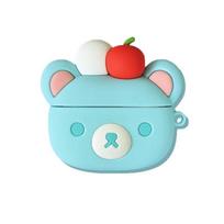 Airpods Case For Airpods 1/2/3/4/Pro/Pro2 Anime Rilakkuma Cute Cherry Bear Periphery Trendy Toys Drop Resistant Silicone Gifts Airpods1